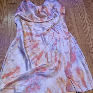 RUE 21 SATIN TIE DIE DRESS